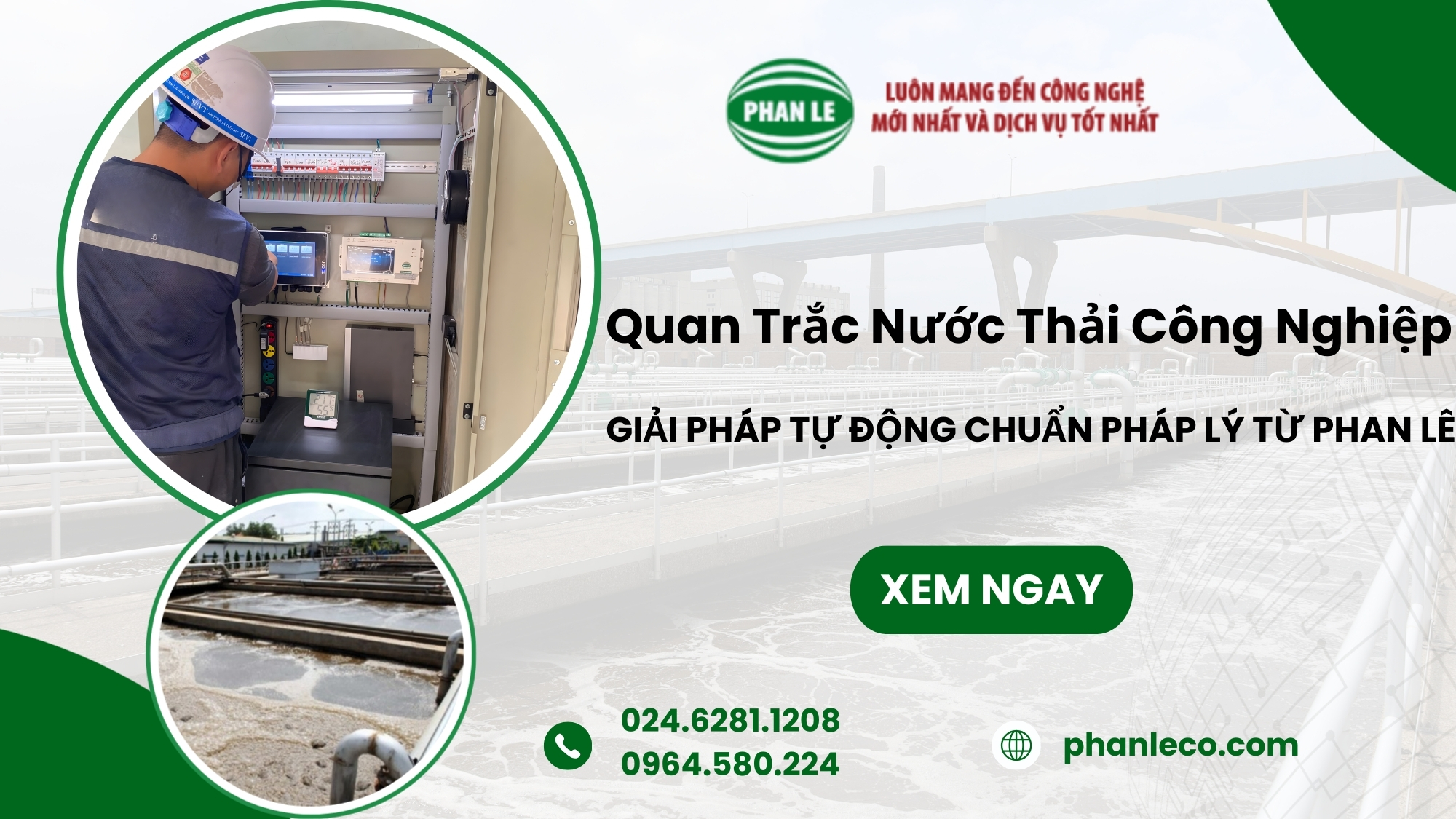 Quan trắc nước thải công nghiệp – Giải pháp tự động chuẩn pháp lý từ Phan Lê